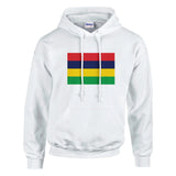 Sweat à capuche maurice coton mélangé broderie couleur