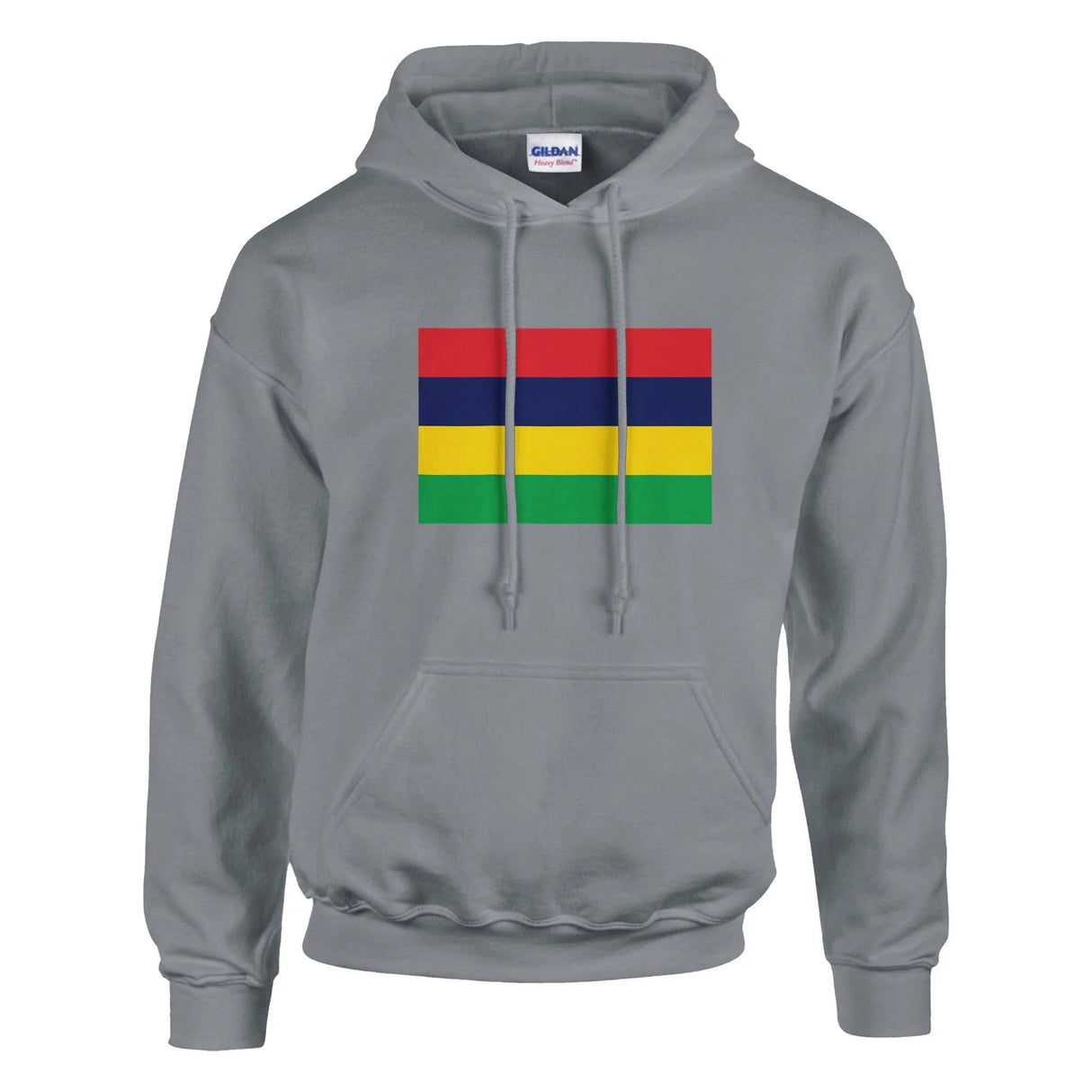 Sweat à capuche maurice coton mélangé broderie couleur
