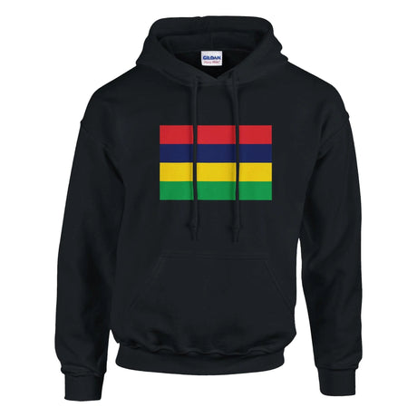 Sweat à capuche maurice coton mélangé broderie couleur