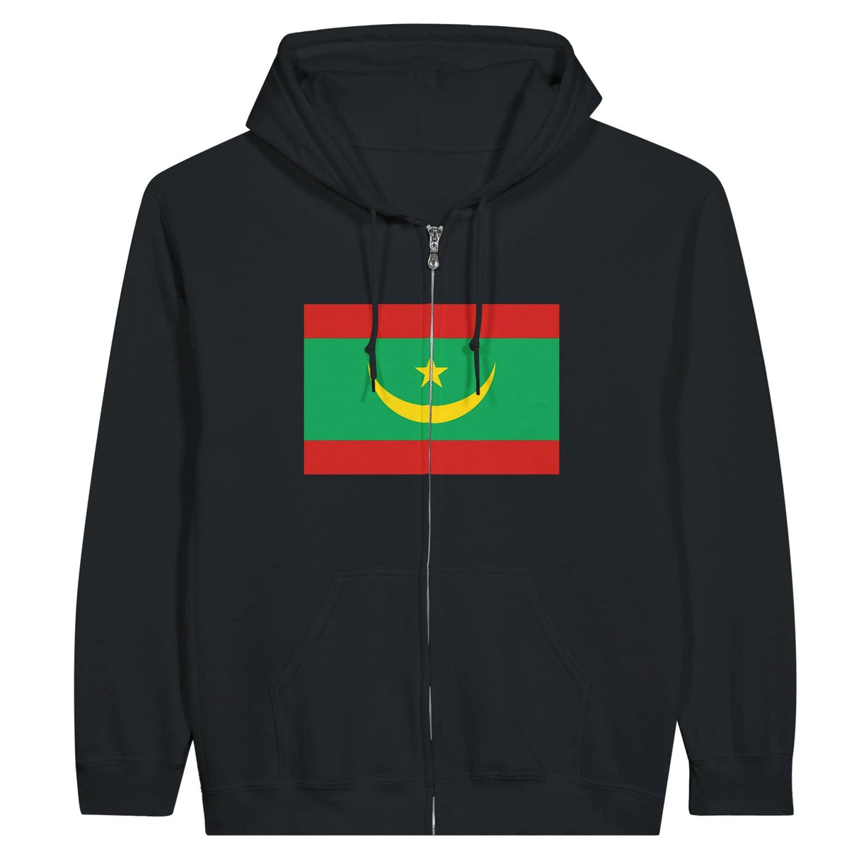 Sweat à capuche mauritanie coton mélangé fermeture éclair