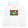 Sweat à capuche mauritanie coton mélangé fermeture éclair