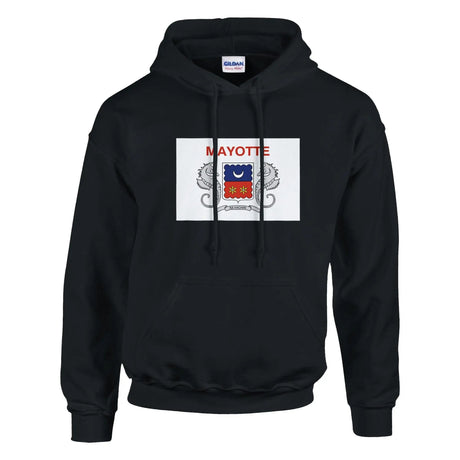 Sweat à capuche mayotte coton mélangé broderie couleur
