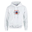 Sweat à capuche mayotte coton mélangé broderie couleur