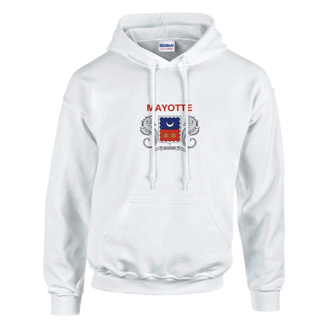 Sweat à capuche mayotte coton mélangé broderie couleur