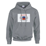 Sweat à capuche mayotte coton mélangé broderie couleur