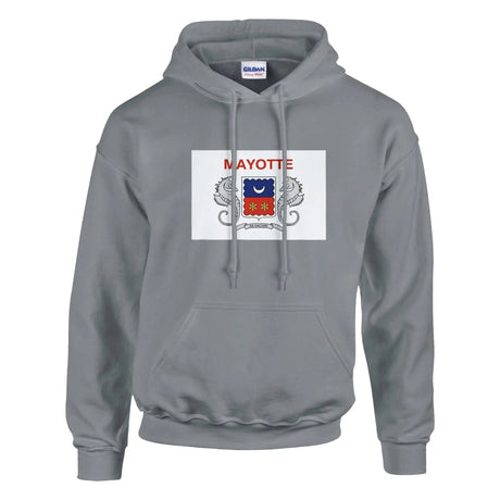 Sweat à capuche mayotte coton mélangé broderie couleur