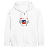 Sweat à capuche mayotte coton mélangé broderie drapeau