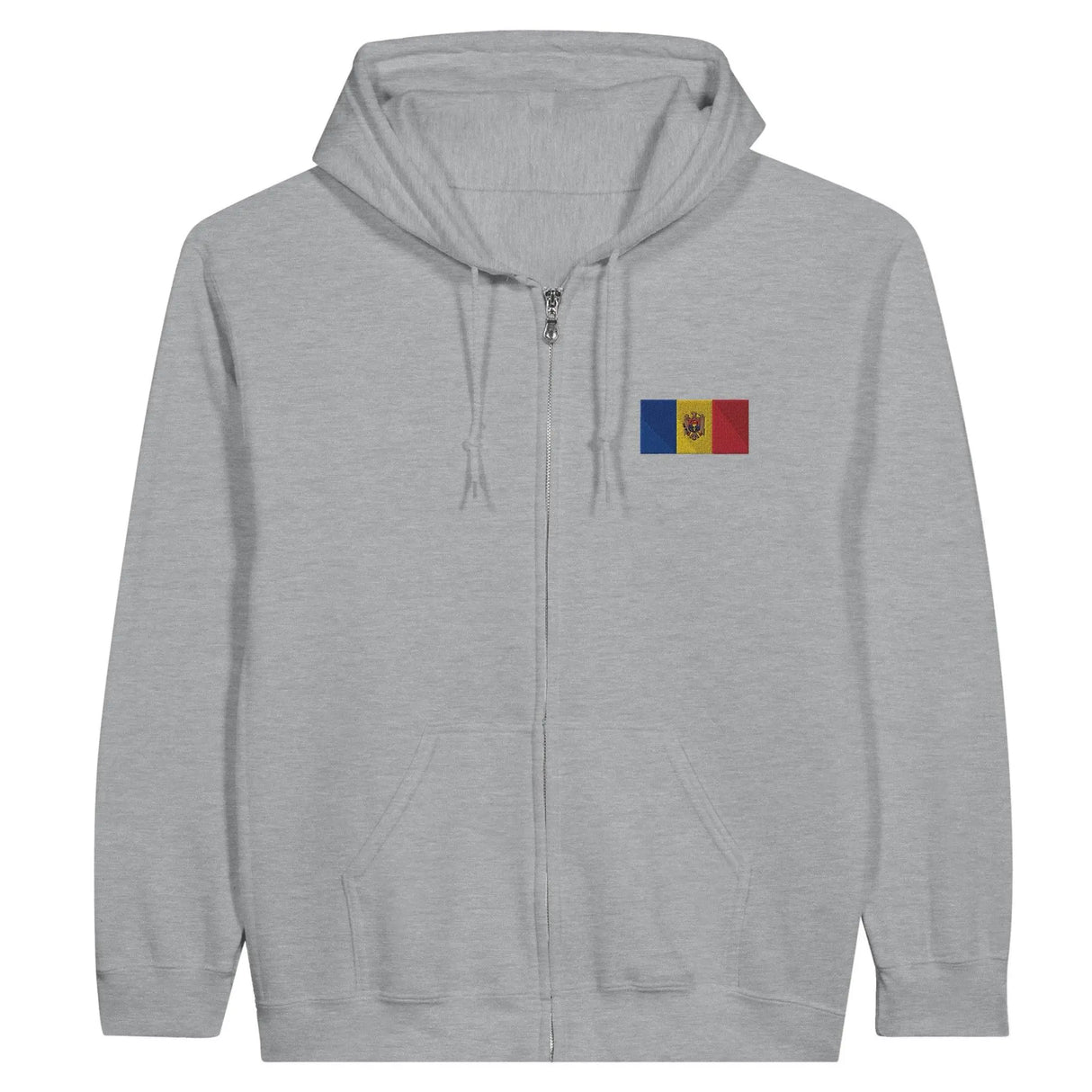 Sweat à capuche moldavie coton mélangé broderie couleur