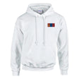 Sweat à capuche mongolie coton mélangé brodé durable