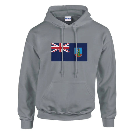 Sweat à capuche montserrat coton mélangé motif drapeau