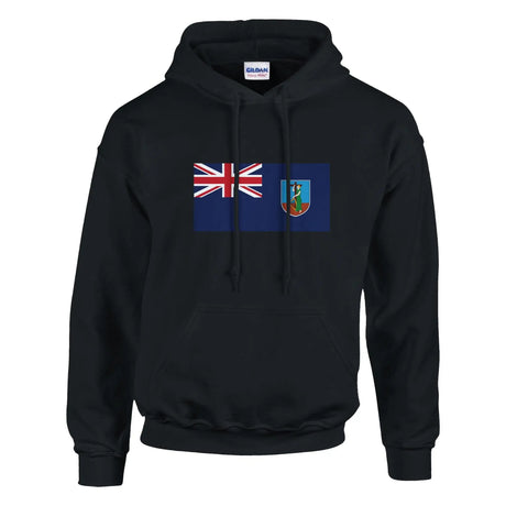 Sweat à capuche montserrat coton mélangé motif drapeau