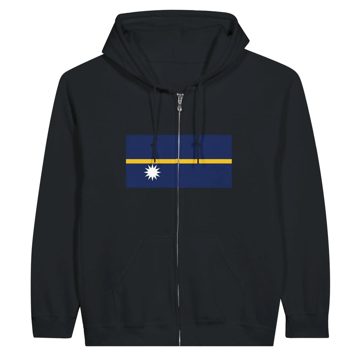 Sweat à capuche nauru coton mélangé broderie confort