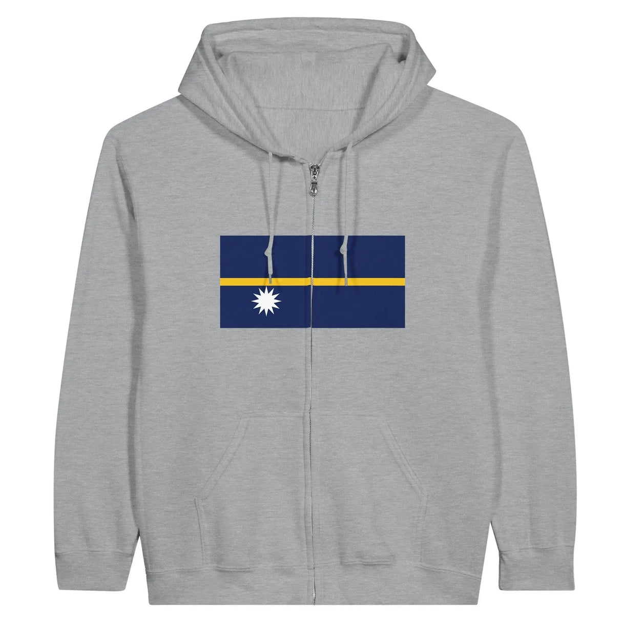 Sweat à capuche nauru coton mélangé broderie confort