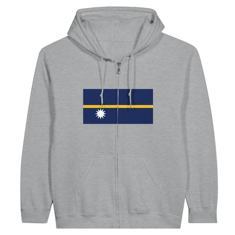 Sweat à capuche nauru coton mélangé broderie confort
