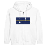 Sweat à capuche nauru coton mélangé broderie confort
