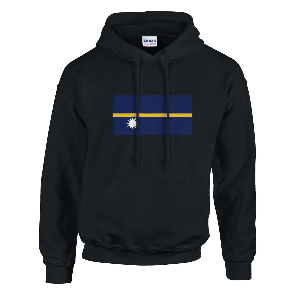 Sweat à capuche nauru coton mélangé broderie couleur