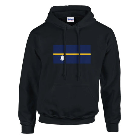 Sweat à capuche nauru coton mélangé broderie couleur