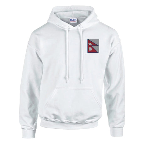 Sweat à capuche népal coton mélangé brodé capuche drapeau