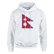 Sweat à capuche népal coton mélangé broderie couleur