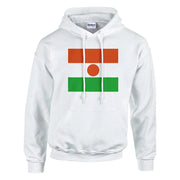 Sweat à capuche niger coton mélangé broderie couleur