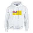 Sweat à capuche niue couleur coton mélangé broderie