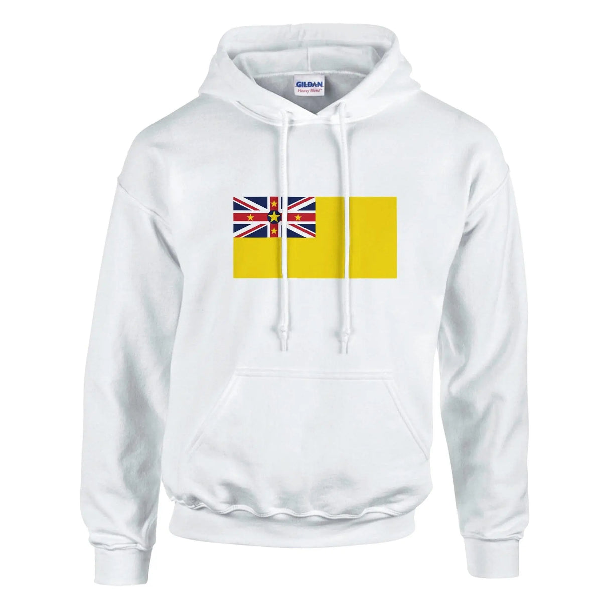 Sweat à capuche niue couleur coton mélangé broderie