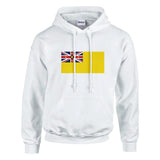 Sweat à capuche niue couleur coton mélangé broderie
