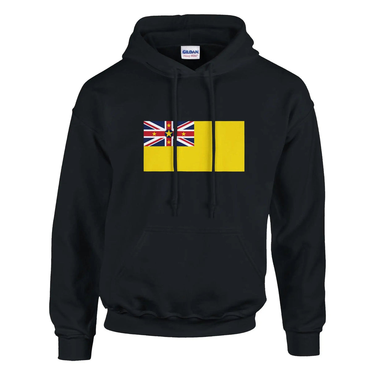 Sweat à capuche niue couleur coton mélangé broderie