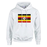Sweat à capuche ouganda coton mélangé broderie couleur