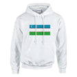 Sweat à capuche ouzbékistan coton mélangé imprimé