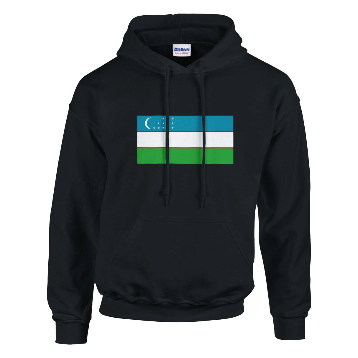 Sweat à capuche ouzbékistan coton mélangé imprimé