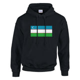 Sweat à capuche ouzbékistan coton mélangé imprimé