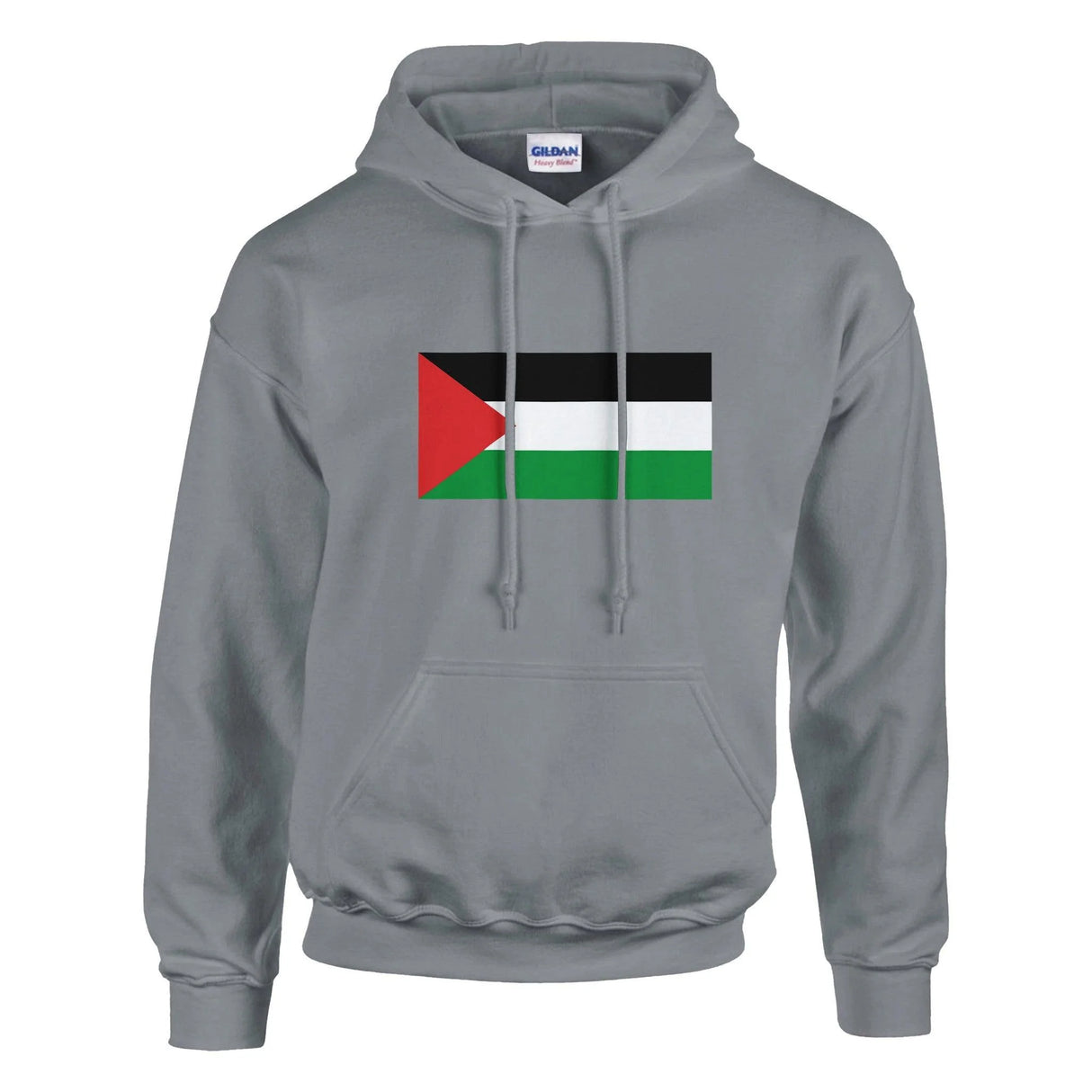 Sweat à capuche palestine coton mélangé brodé couleur
