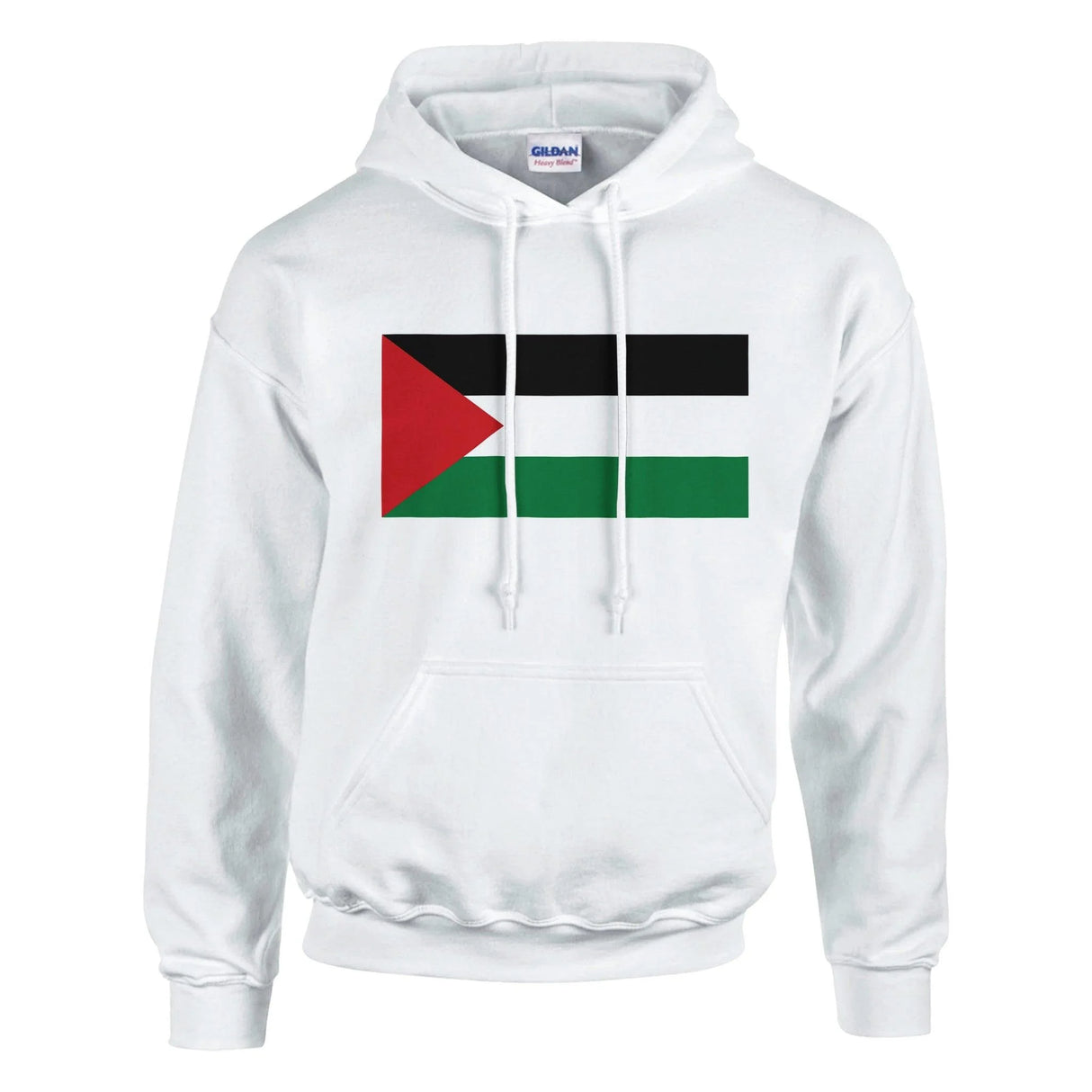 Sweat à capuche palestine coton mélangé brodé couleur