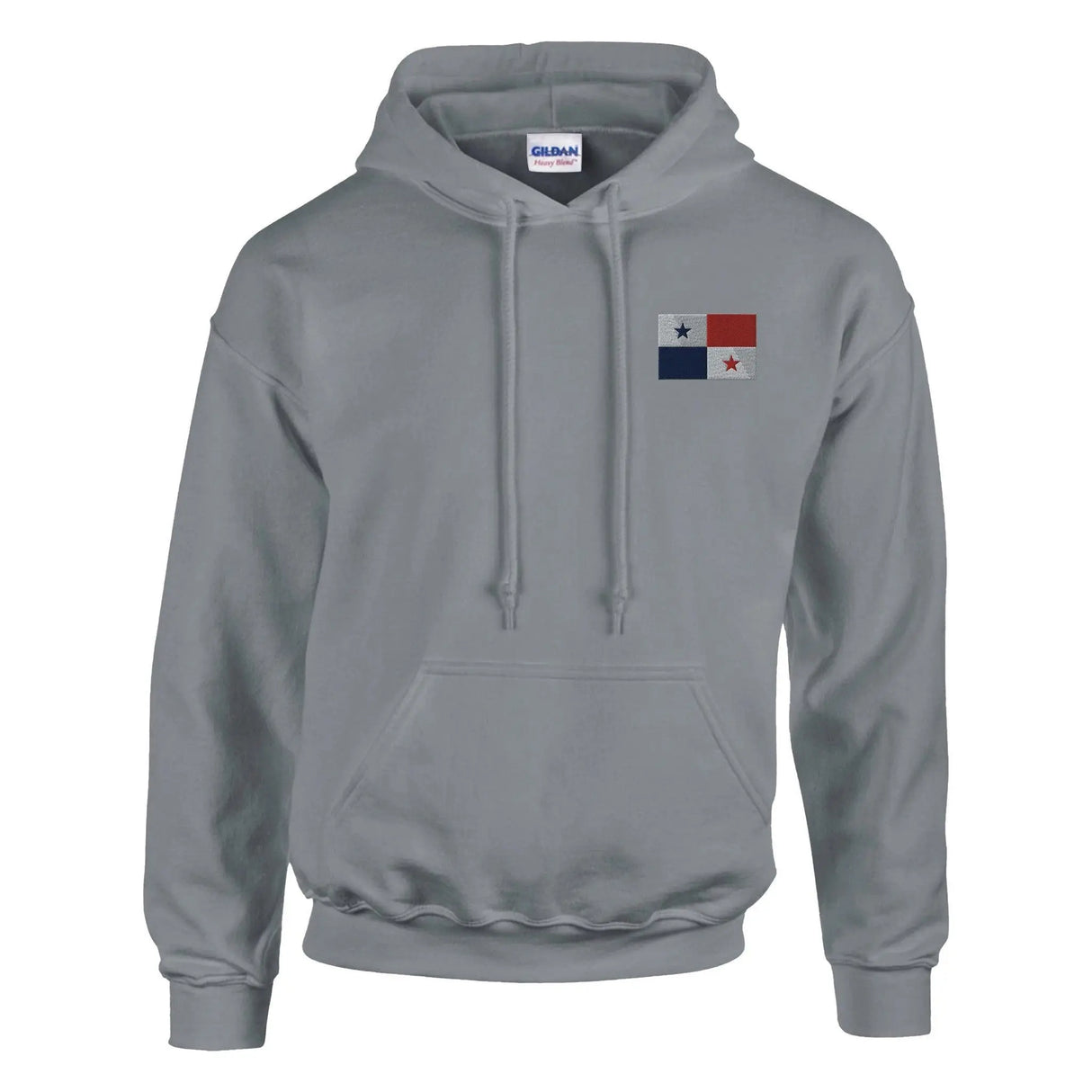 Sweat à capuche panama brodé coton mélangé recyclé