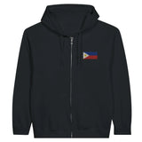 Sweat à capuche philippines coton mélangé broderie couleur