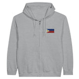 Sweat à capuche philippines coton mélangé broderie couleur