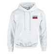 Sweat à capuche pologne coton mélangé broderie couleur
