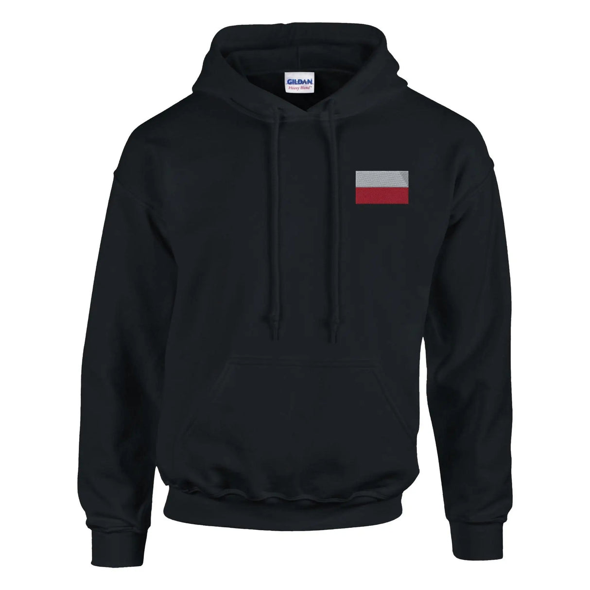 Sweat à capuche pologne coton mélangé broderie couleur