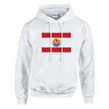 Sweat à capuche polynésie française coton mélangé brodé