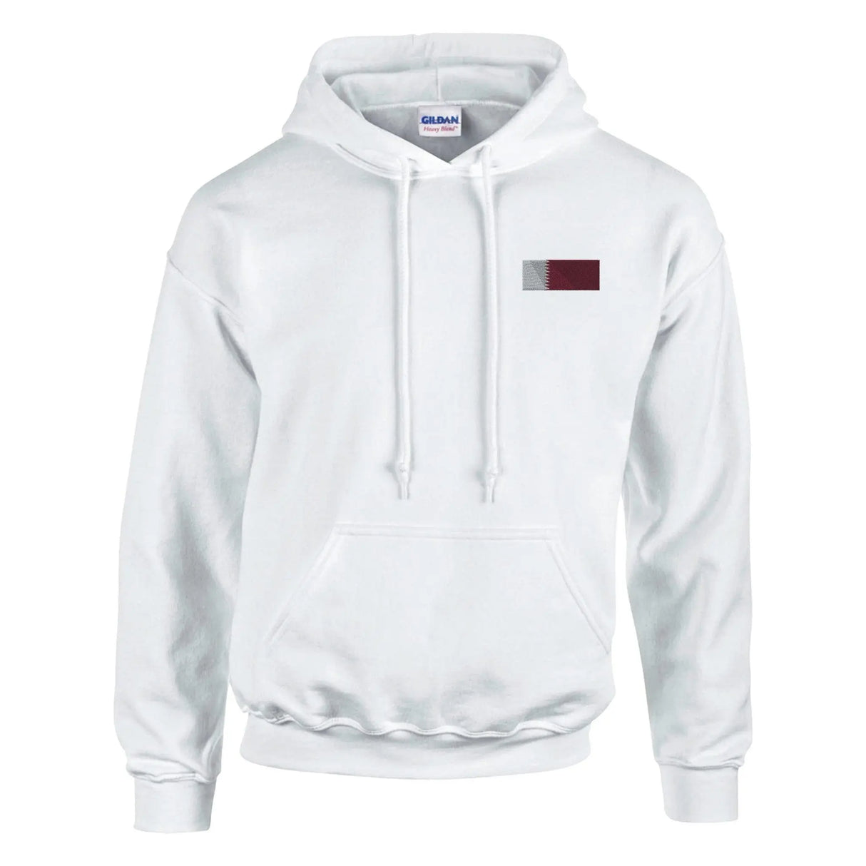Sweat à capuche qatar coton mélangé broderie couleur