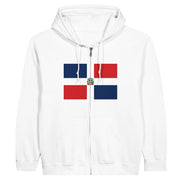 Sweat à capuche république dominicaine coton mélangé zippé
