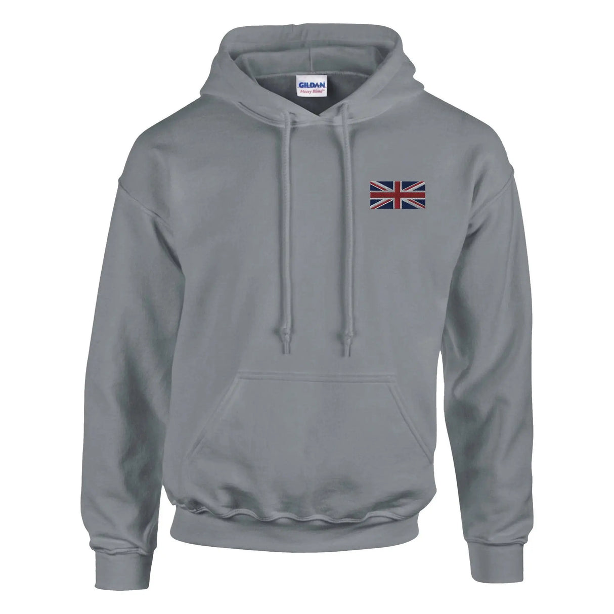 Sweat à capuche royaume-uni brodé coton mélangé durable