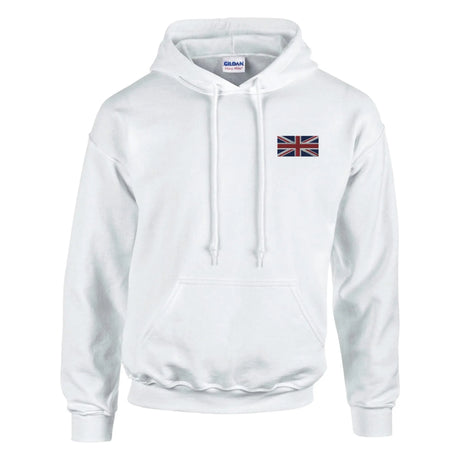 Sweat à capuche royaume-uni brodé coton mélangé durable