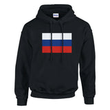 Sweat à capuche russie coton mélangé broderie patriote