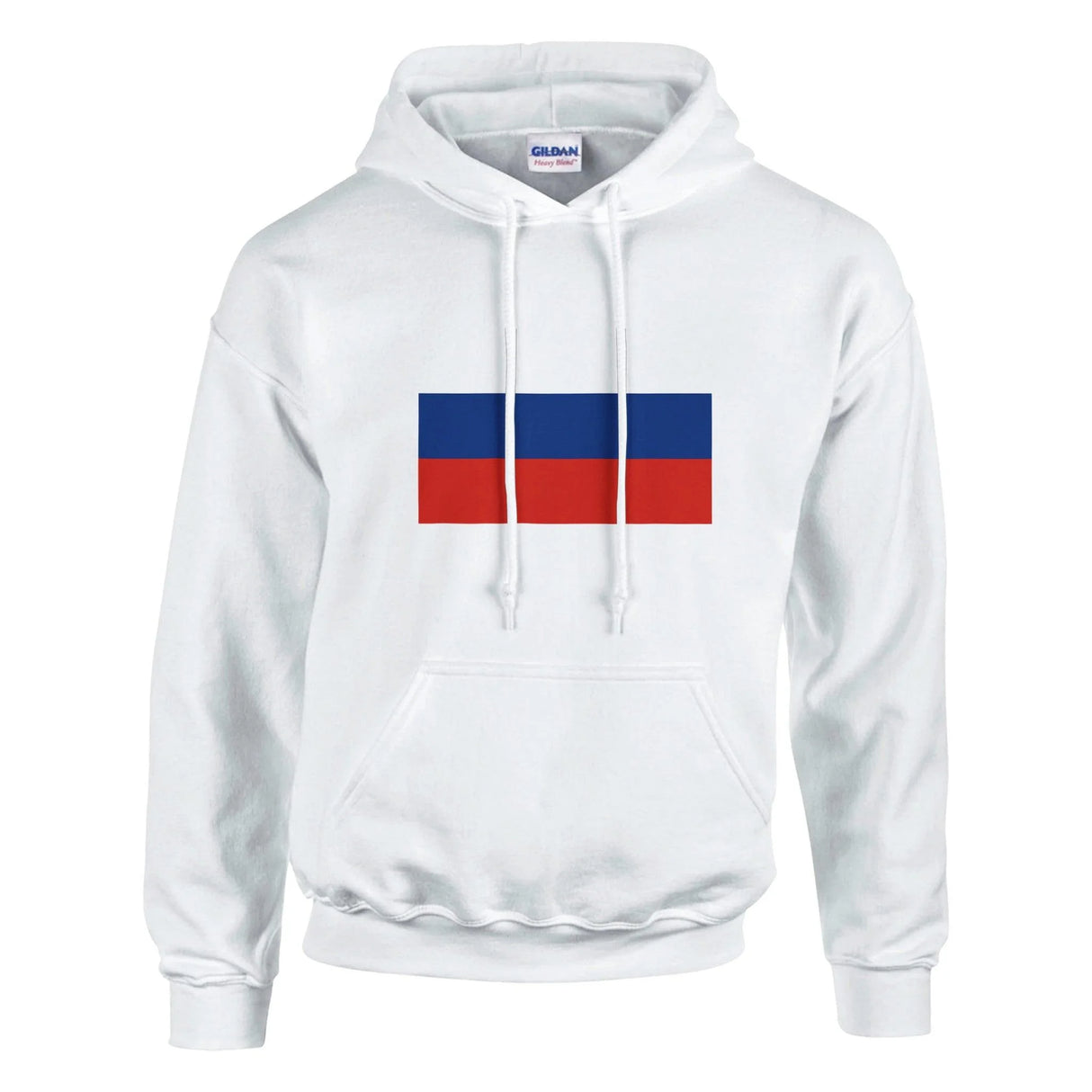 Sweat à capuche russie coton mélangé broderie patriote