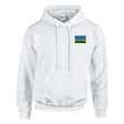 Sweat à capuche rwanda broderie couleur coton mélangé