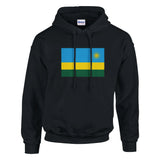 Sweat à capuche rwanda coton mélangé broderie couleur
