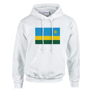 Sweat à capuche rwanda coton mélangé broderie couleur