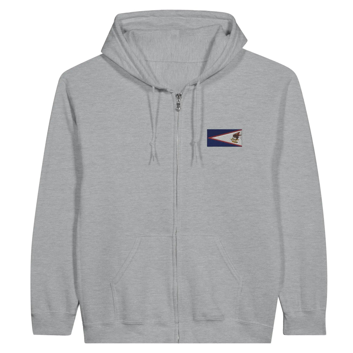 Sweat à capuche samoa américaines coton brodé zip durable